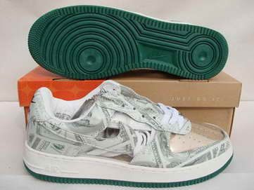 nike clear AF1 shoes, air force 1